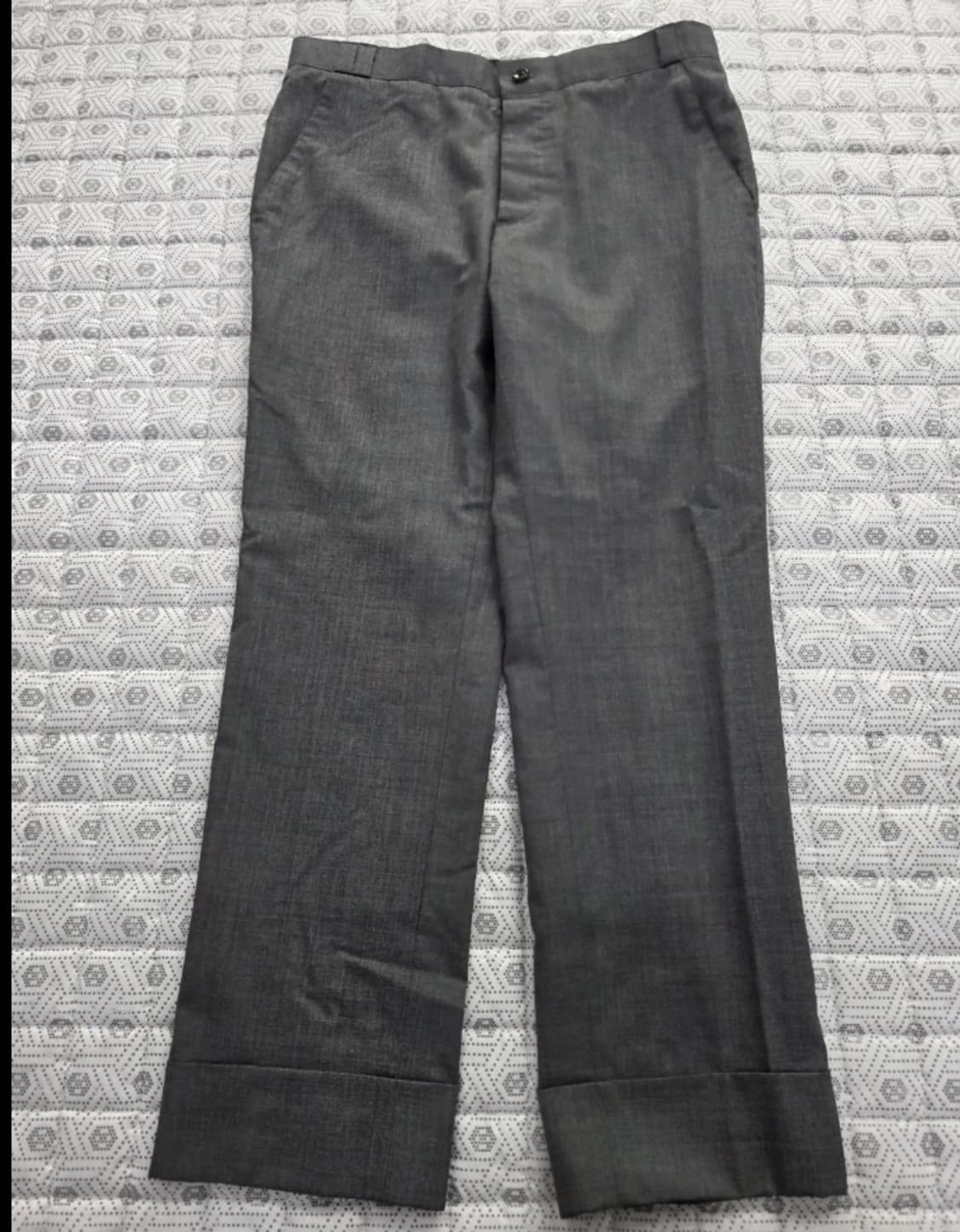 톰브라운 삼색탭 그레이 울 슬렉스 사이즈 1 상품이미지1