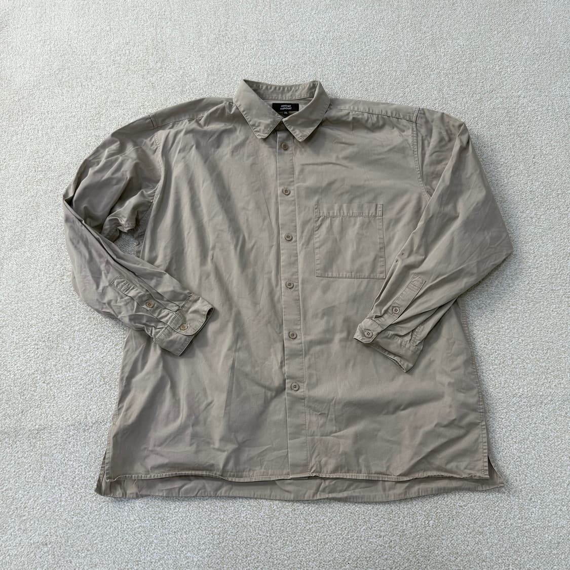 [2XL] 무신사스탠다드 오버사이즈 코튼 셔츠 0115T1 상품이미지1