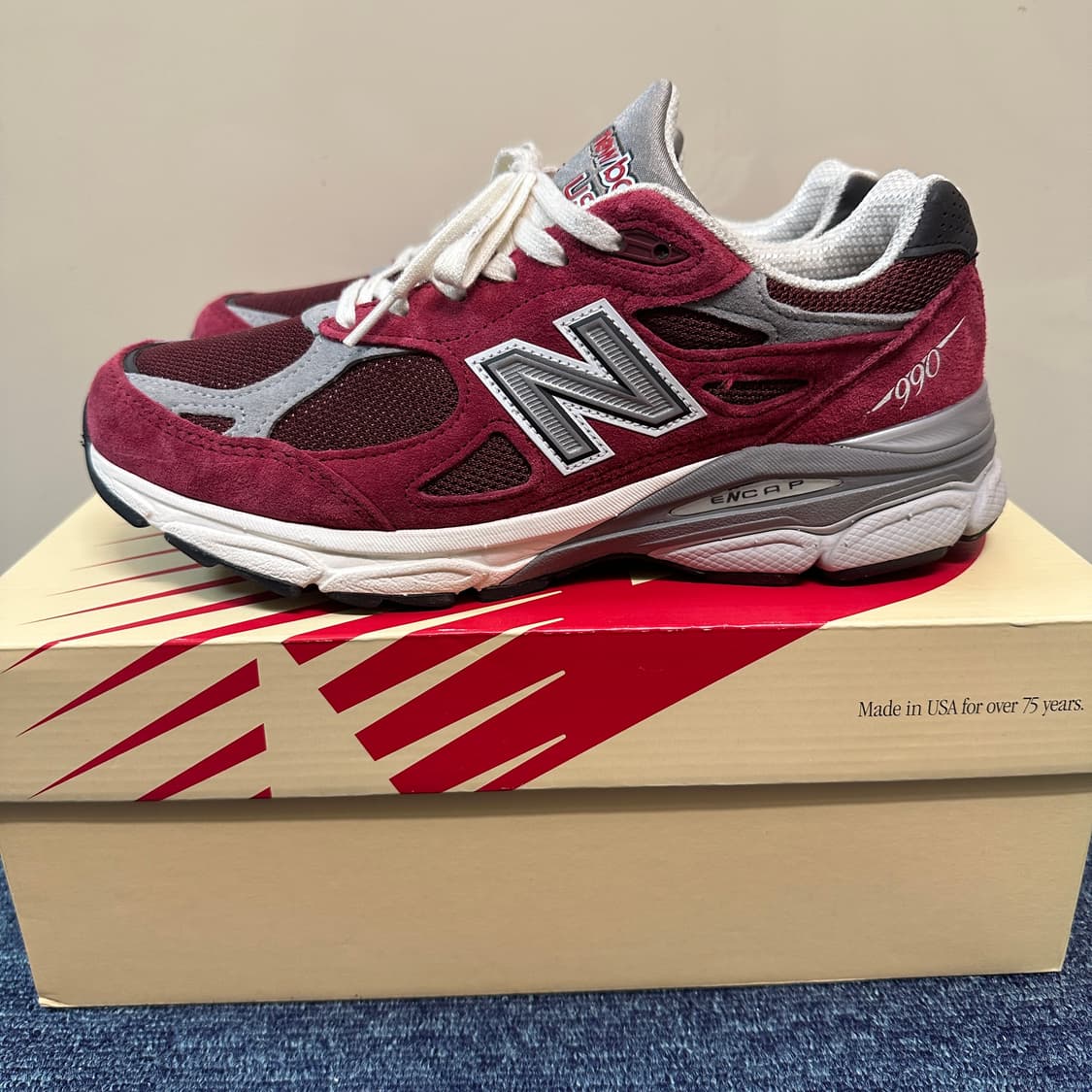 [260] 뉴발란스 990v3 스칼렛 마블헤드 상품이미지6