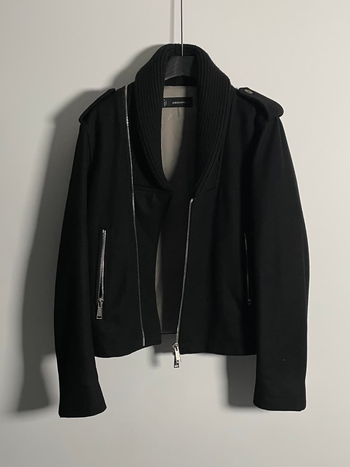 디스퀘어드2 숄카라 울 바이커 자켓 (on.83)   상품이미지4