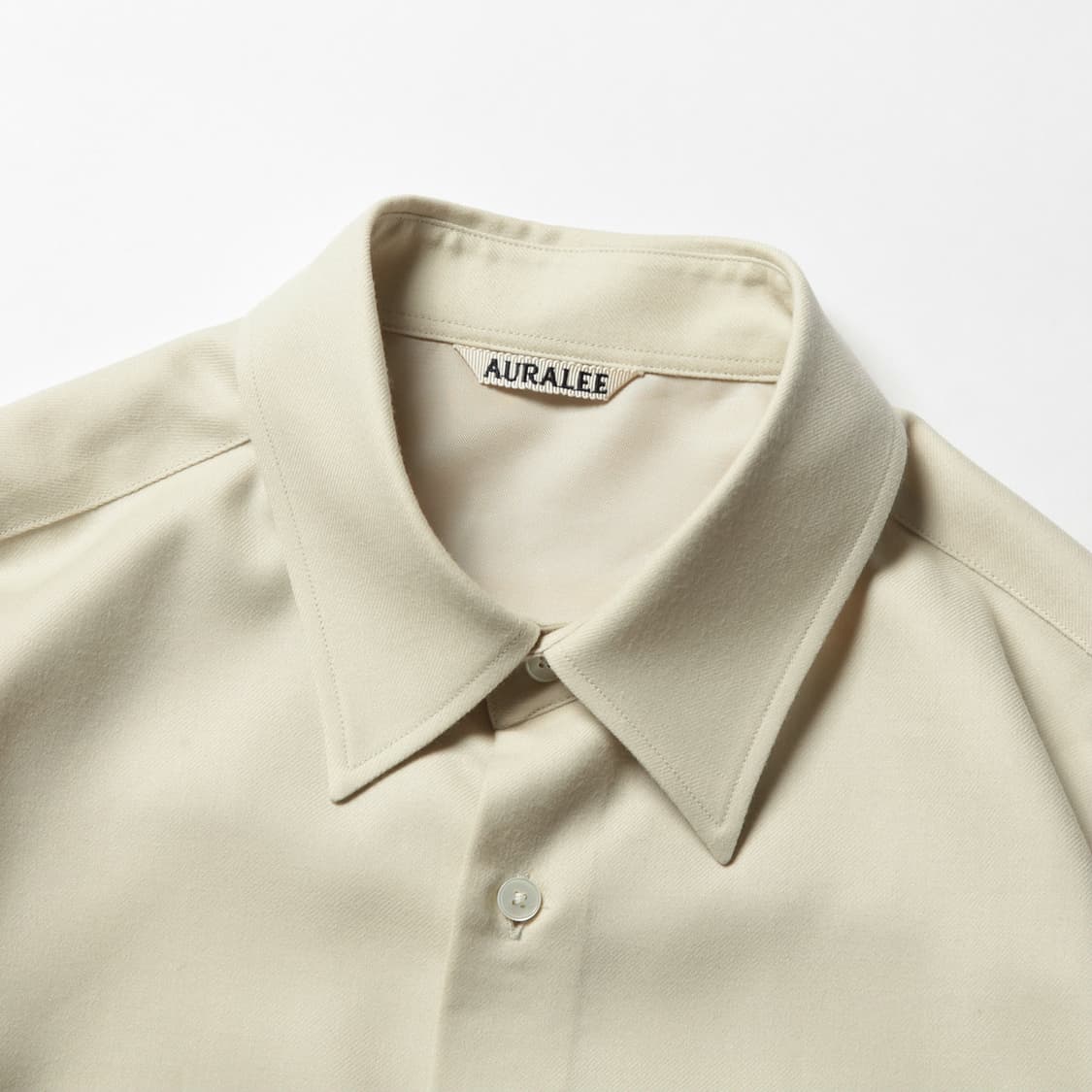 [5] 오라리 슈퍼 라이트 울 셔츠 아이보리 상품이미지8