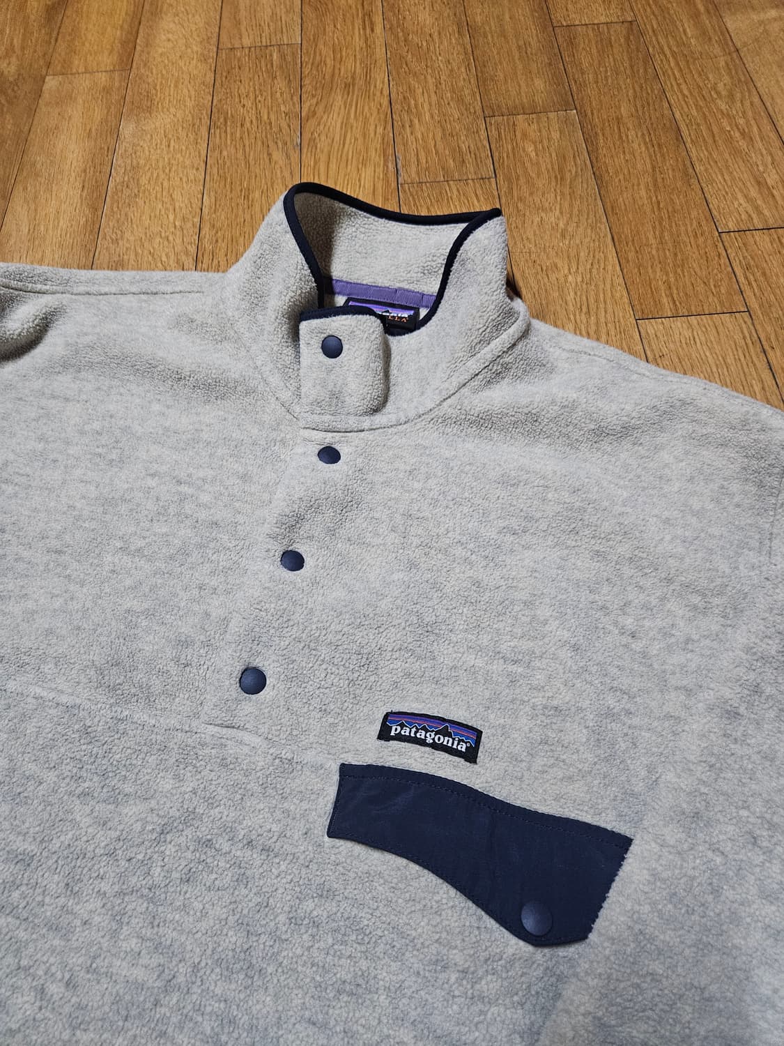 파타고니아 신칠라 헤비웨이트 오트밀 헤더 플리스 후리스 맨투맨  상품이미지1