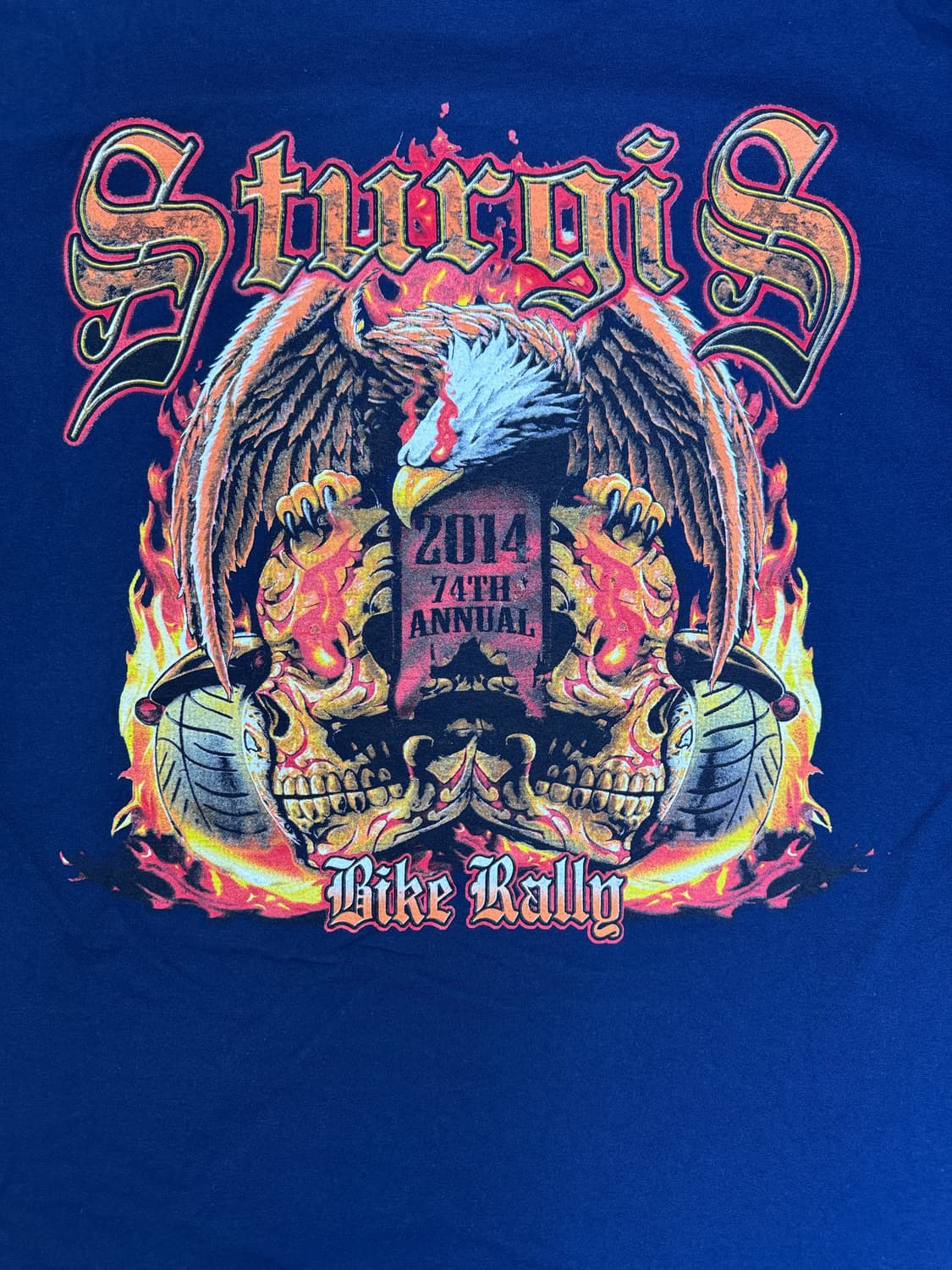 빈티지 바이크랠리 BIKE RALLY STURGIS 그래픽 티셔츠 XL 상품이미지6