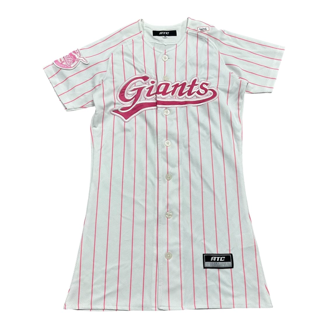 ✨ (바배) 롯데자이언츠 핑크 노마킹 야구 유니폼 원피스 상품이미지1