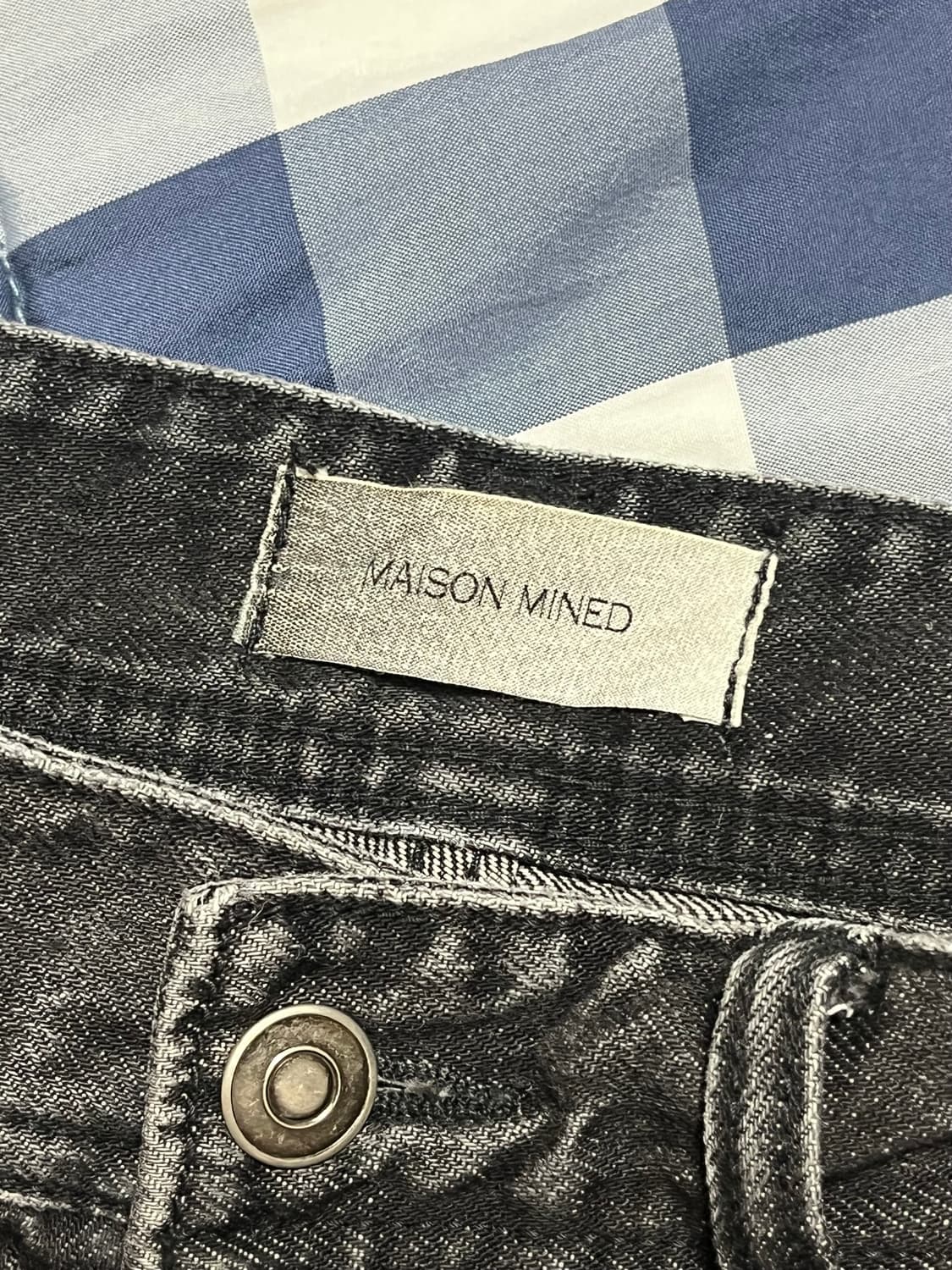 (Sold out) 메종미네드 블랙 카펜터 데님 팬츠 30 상품이미지7