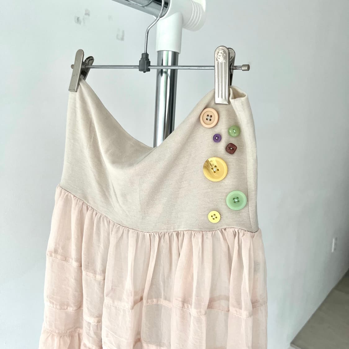 Sheer button chiffon skirt 상품이미지5