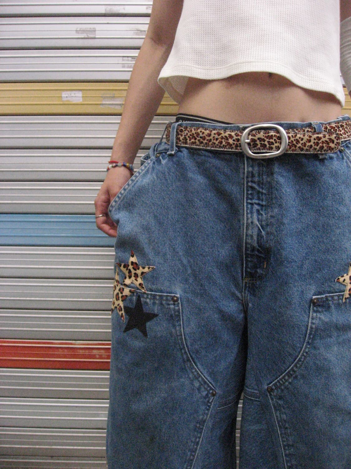 Leopard pony hair belt 레오파드 송치 벨트 상품이미지4