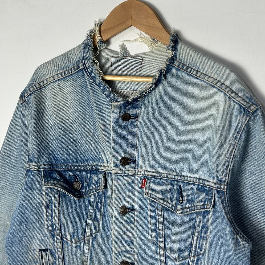 [LEVI'S] 80s 리바이스 커스텀 컷오프 패치워크 데님자켓 상품이미지3