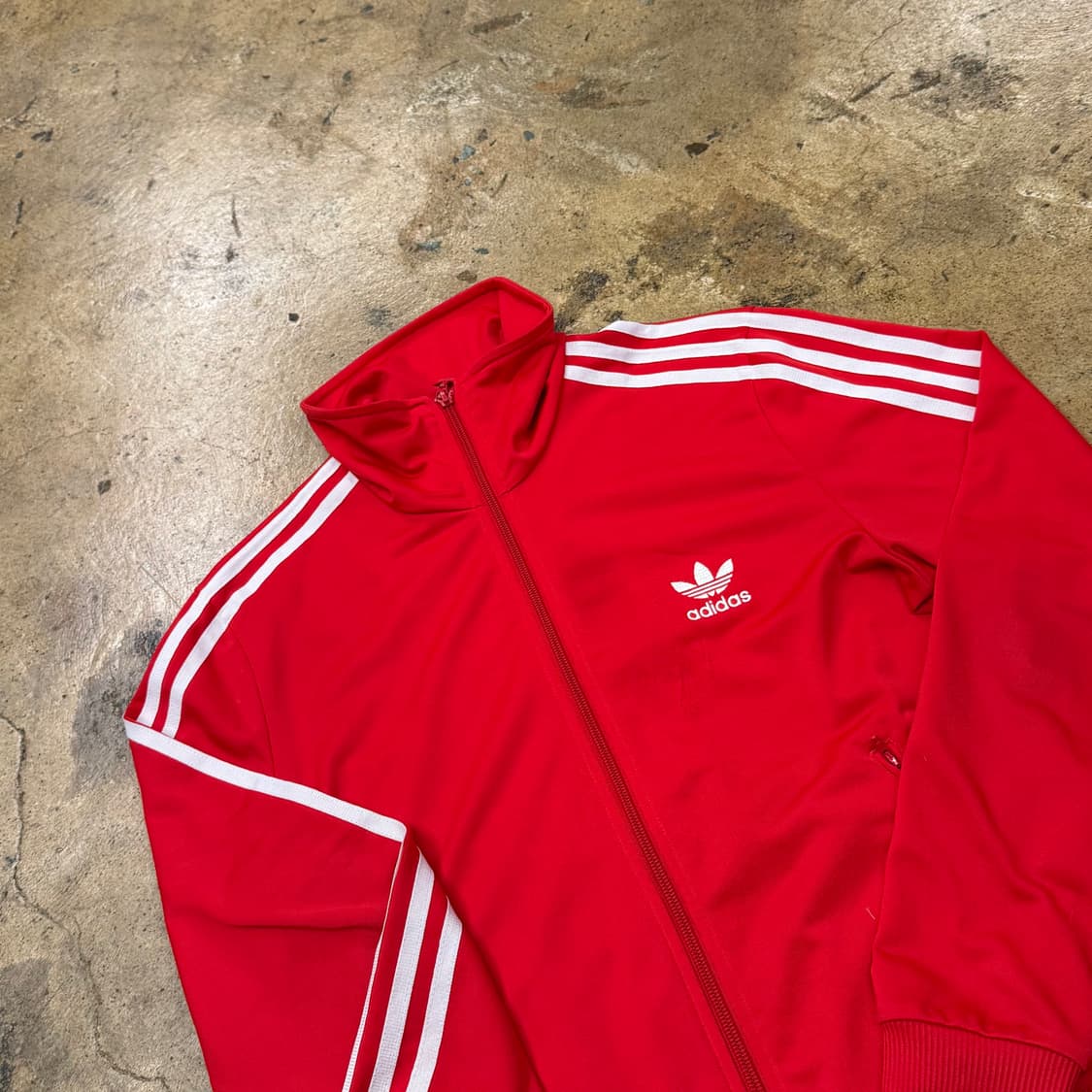 [정품/100] 아디다스 삼선 져지 레드 트랙탑 b10 상품이미지1