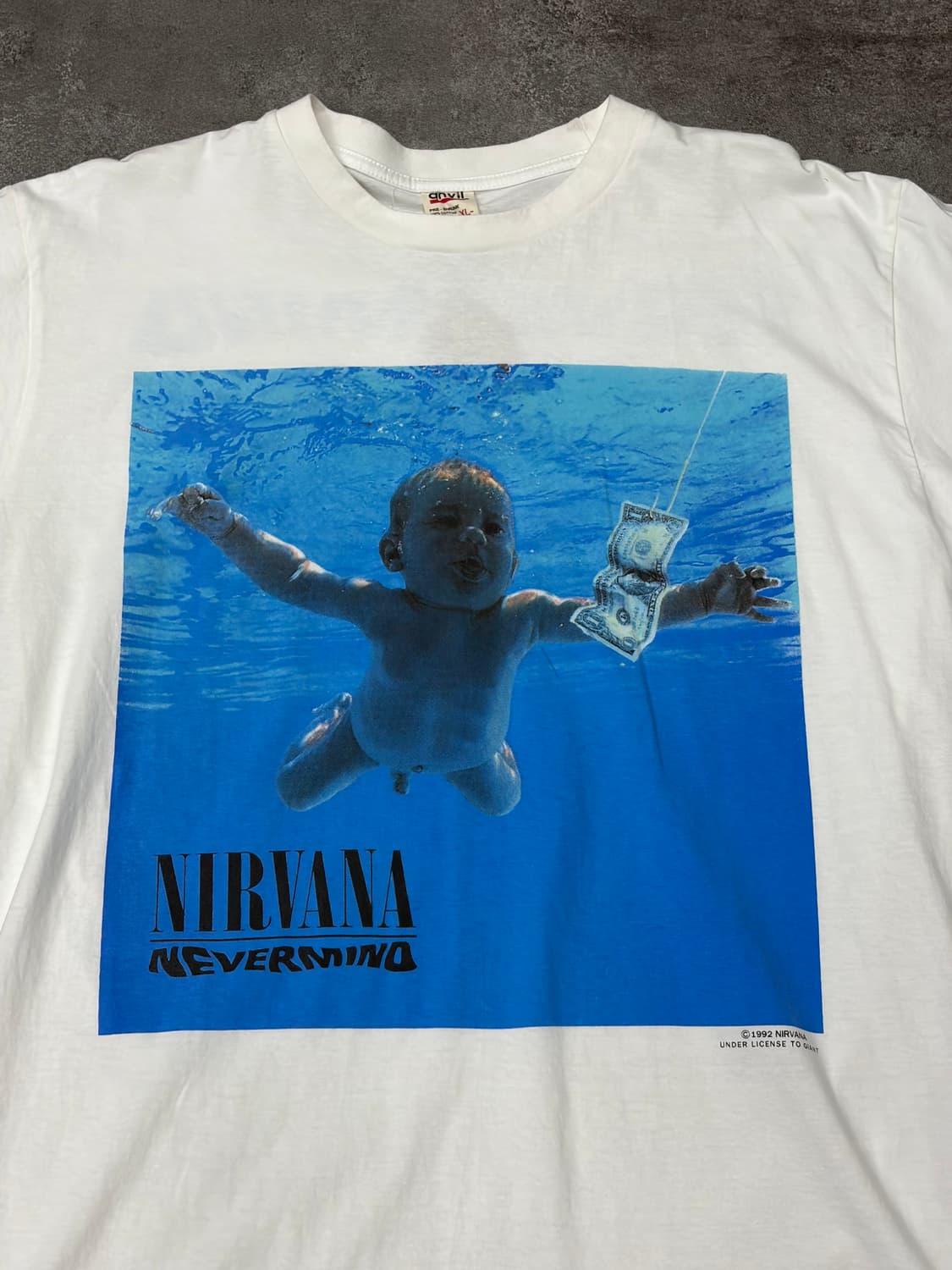 90s anvil tee on reprint NIRVANA 네버마인드 상품이미지2