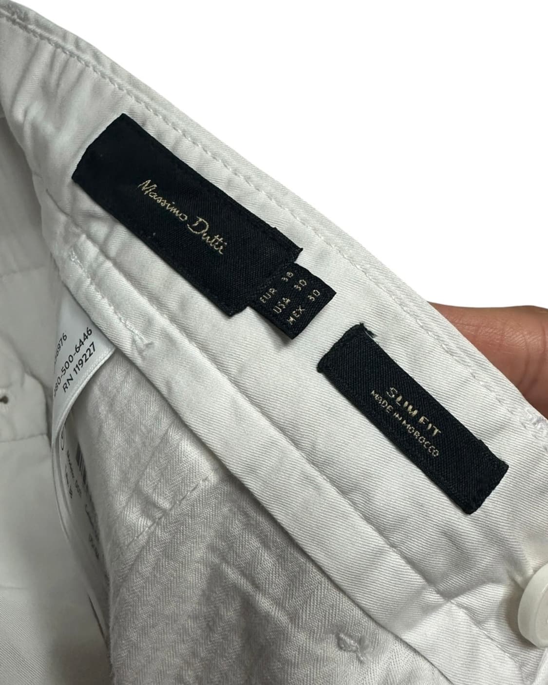마시모두띠(Massimo Dutti) 화이트 치노팬츠 30 size 상품이미지9