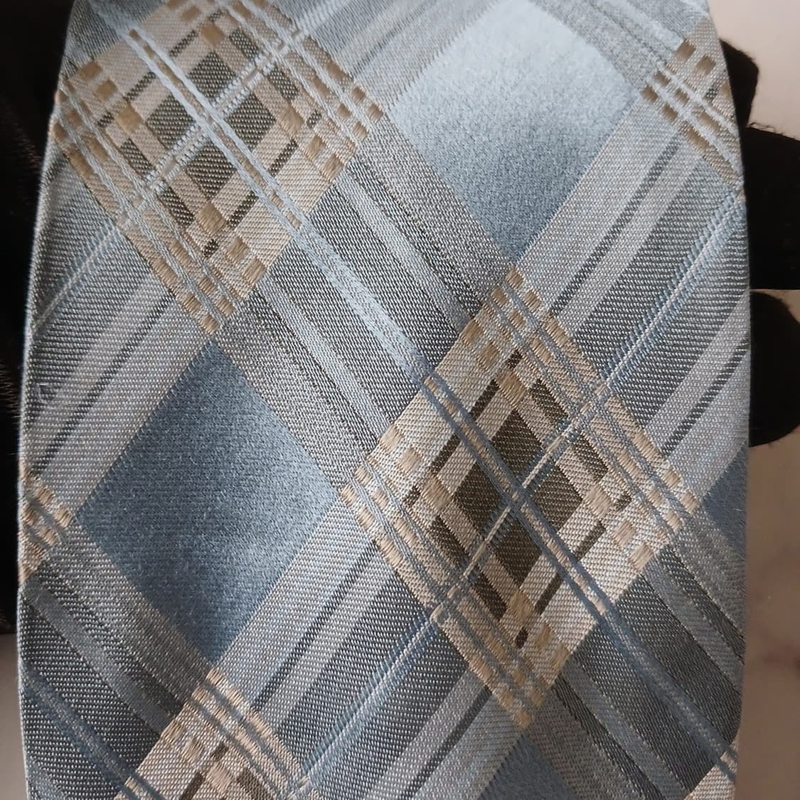 비비안웨스트우드 실크 체크 자카드 넥타이 9.1cm A등급 A19147
 상품이미지5