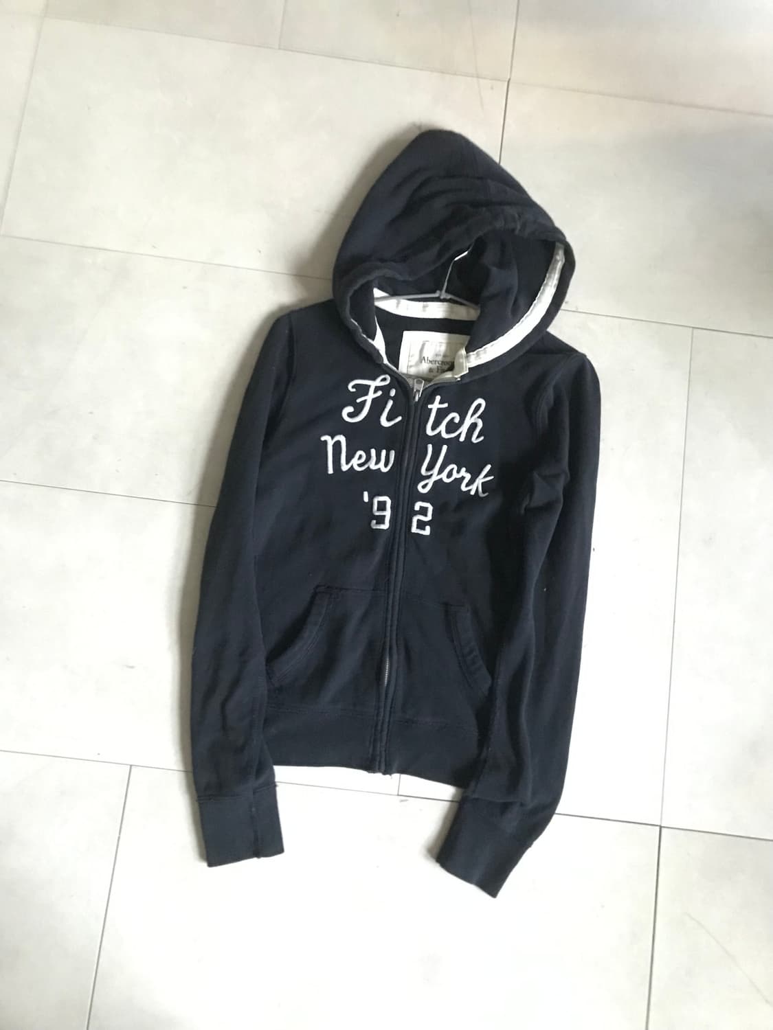 아베크롬비 네이비 딱붙핏 후드집업 상품이미지8