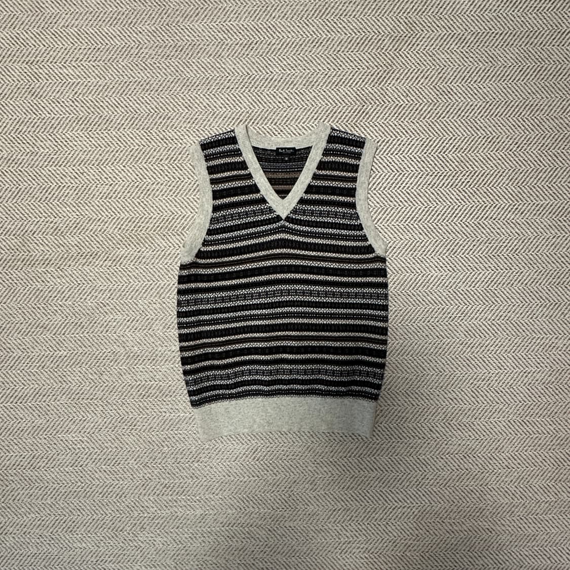 PAUL SMITH japan made v neck knit vest 상품이미지1