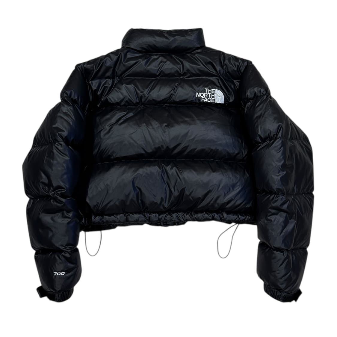 노스페이스 우먼 해외판 크롭 눕시700 숏패딩 자켓 블랙 M 상품이미지3