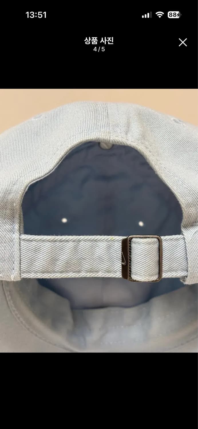 나이키 빈티지 볼캡 모자 스카이 블루 하늘색 상품이미지4