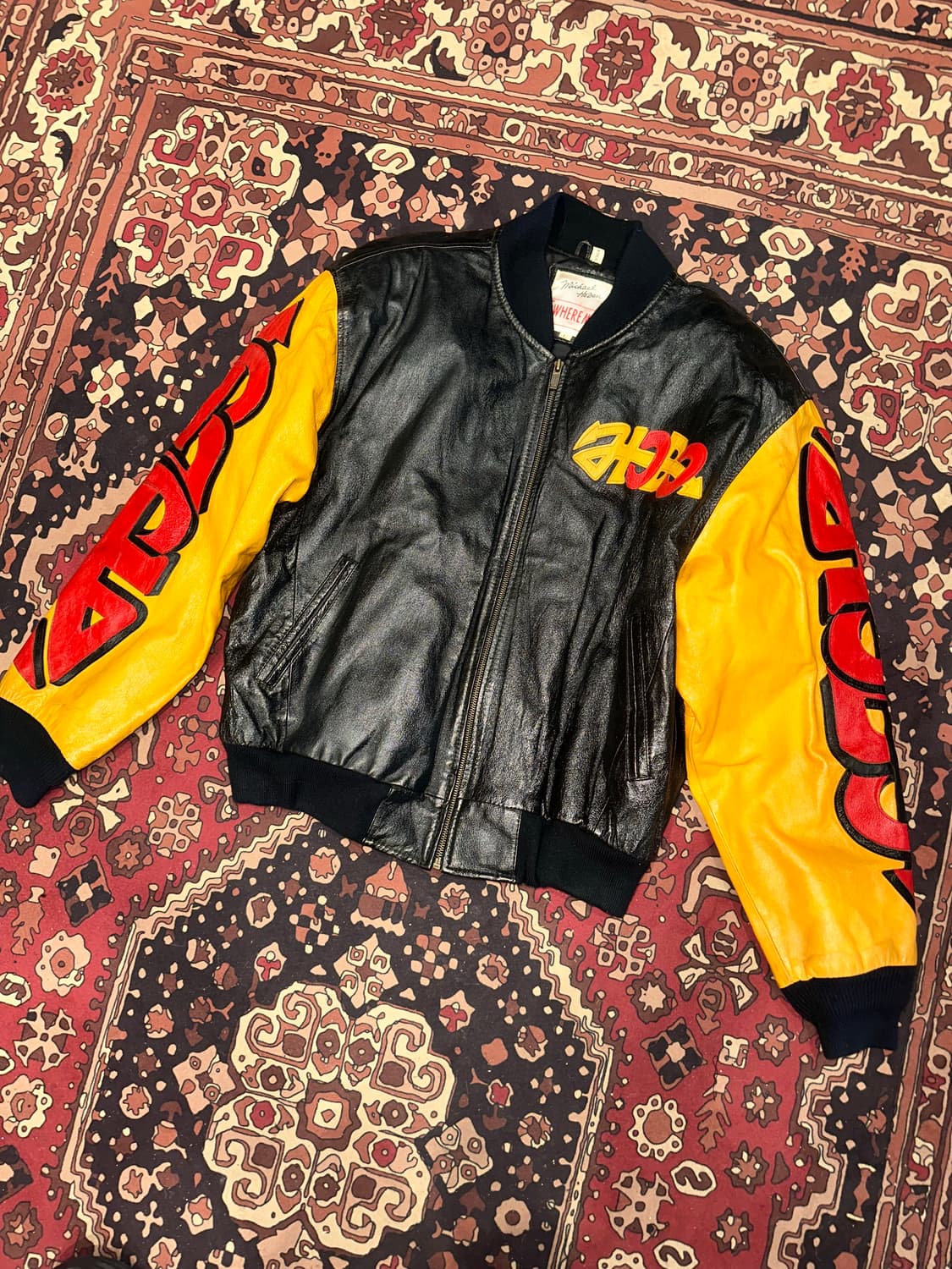 ( XL-2XL ) 레더자켓 항공점퍼 항공자켓 빈티지가죽 봄버자켓  상품이미지5