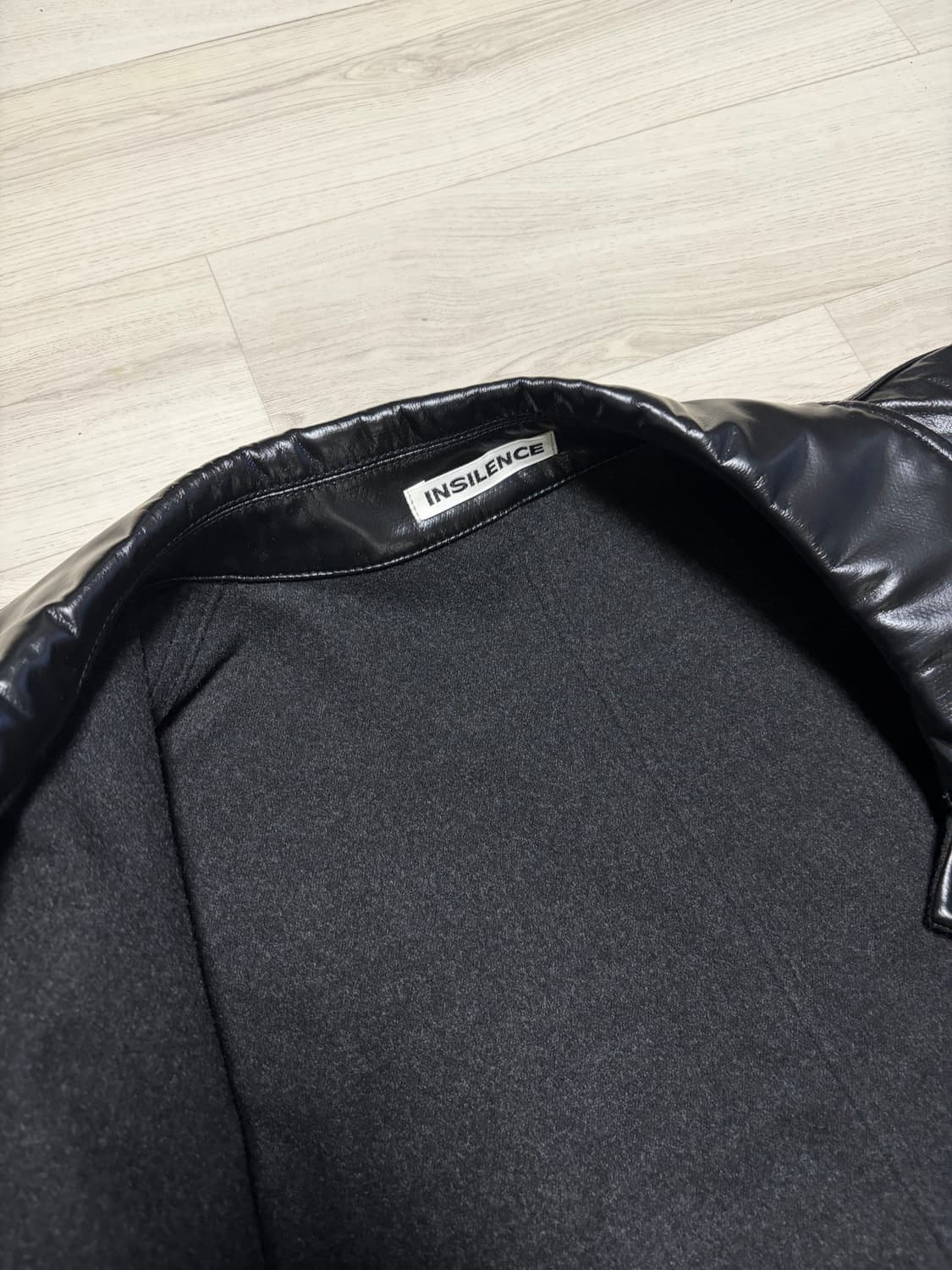 인사일런스 LINEAESSE 리버시블 발마칸 코트 BLACK L사이즈 상품이미지2