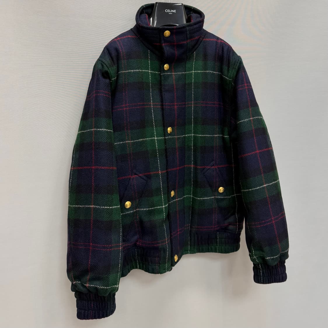 셀린느 타탄 울 오버사이즈 퀼티드 자켓 ( 44~55 ) 상품이미지2