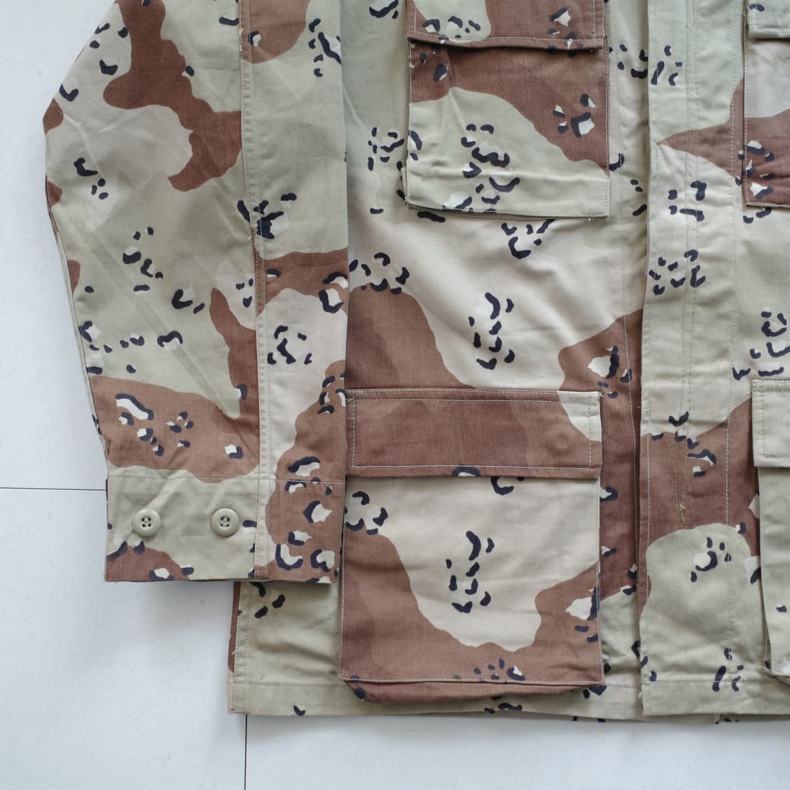 90s 미군 리프로 사막6색 초코칩 데저트 BDU 자켓 M-R 상품이미지3