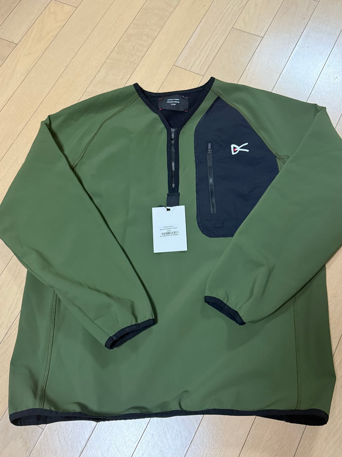 [L] 디스트릭트비전 로코 미드레이어 풀오버 카키 올리브 상품이미지6