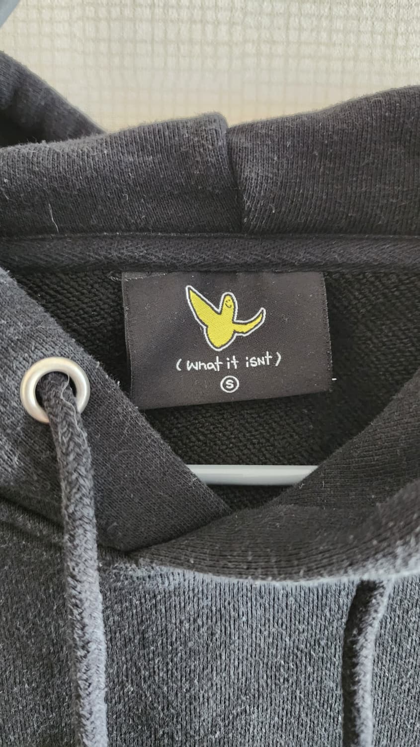 와릿이즌 블랙 로고 후드티 캐주얼 빈티지 상품이미지2