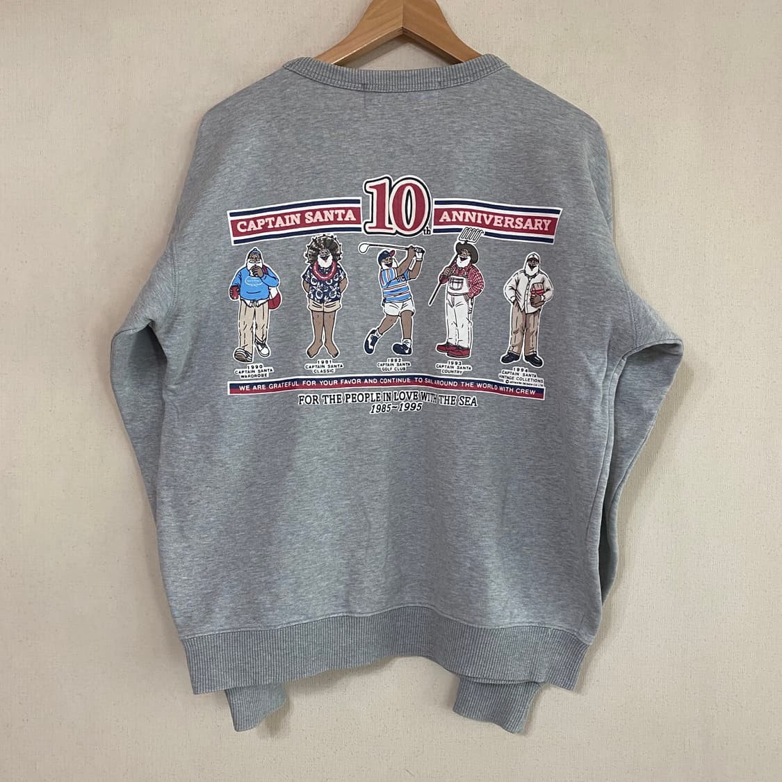 (M) Captain Santa 캡틴산타 스웨트셔츠 상품이미지4