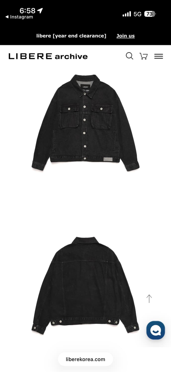 리베레아카이브 데님자켓 libere archive  상품이미지2