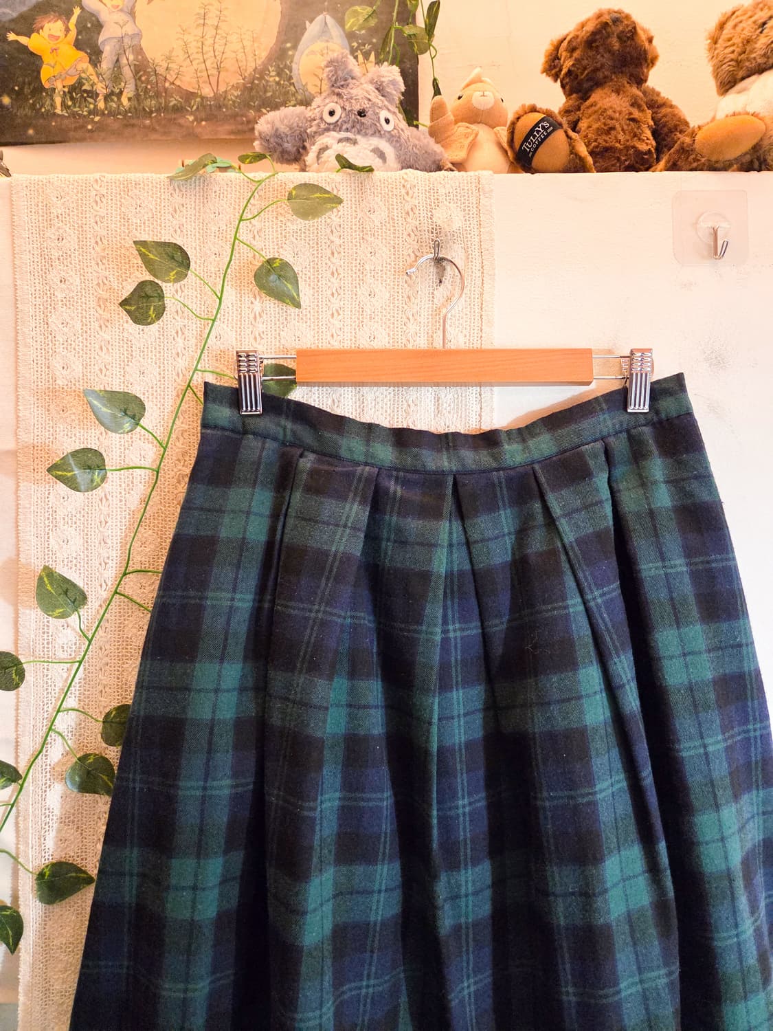 체크 롱스커트 상품이미지2