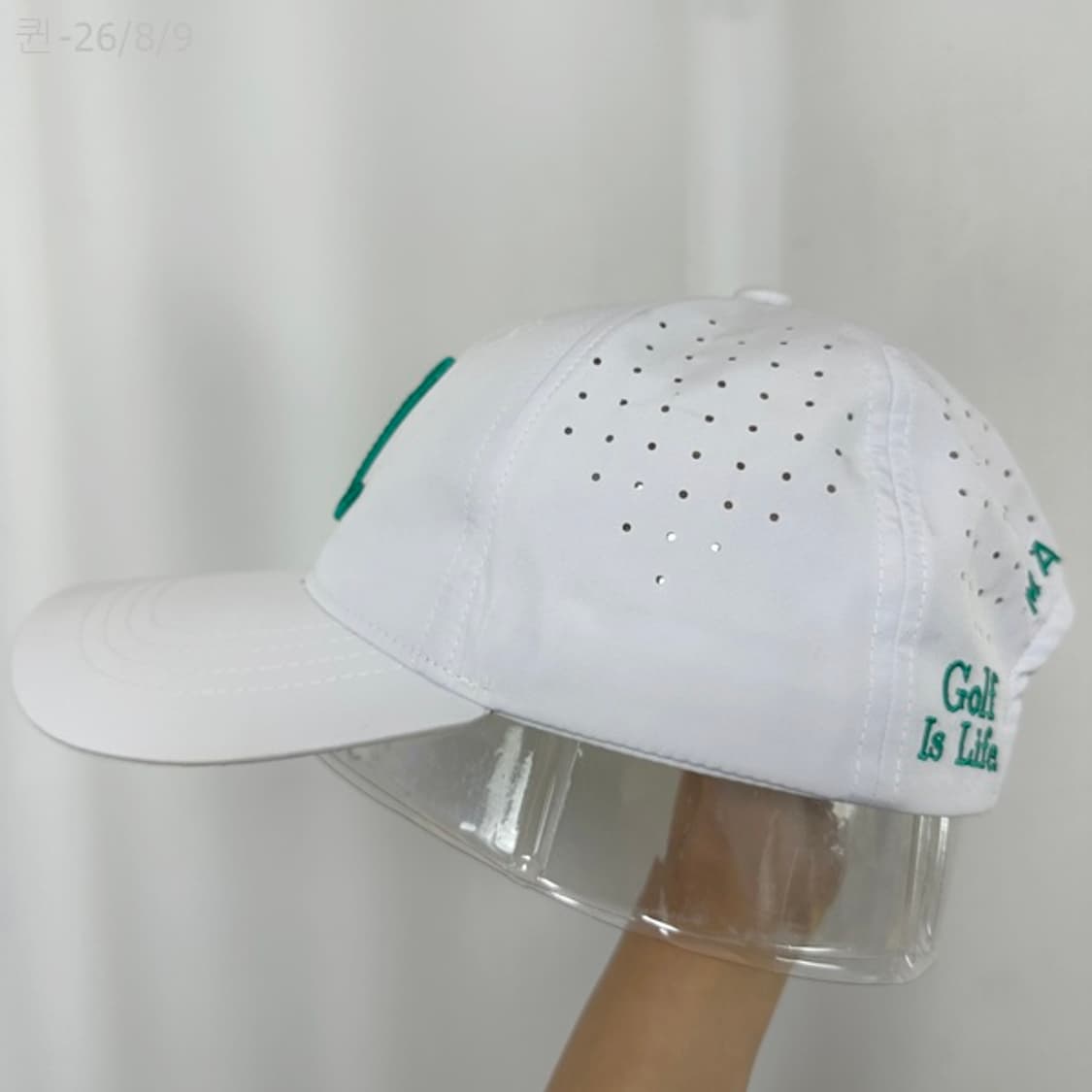 말본 남자 캡모자 골프모자 화이트 58CM 상품이미지5