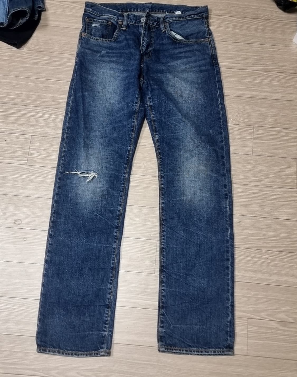 리바이스 502 데미지 워싱 데님 청바지(32) 상품이미지1