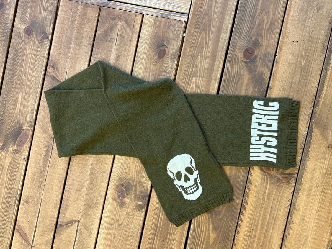 히스테릭글래머 카키 머플러 상품이미지1