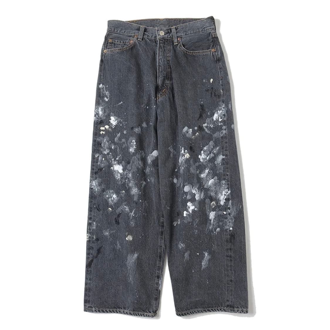 인테림 밀크 페인트 배기 데님 트라우저 상품이미지3