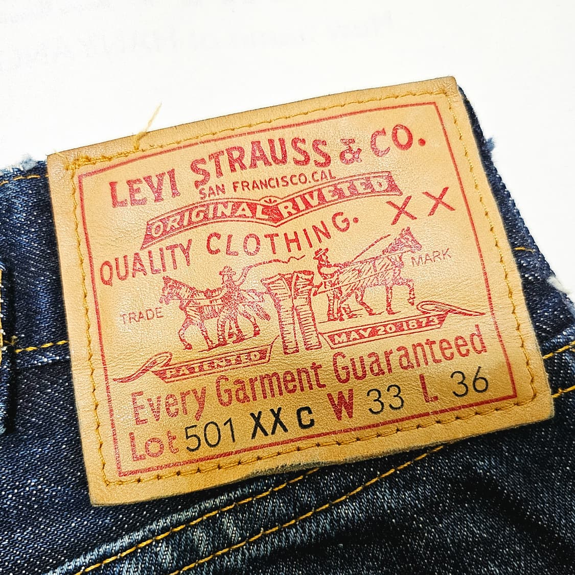 [31][리바이스LVC] 90's USA 501XXc 37201 셀비지 상품이미지7