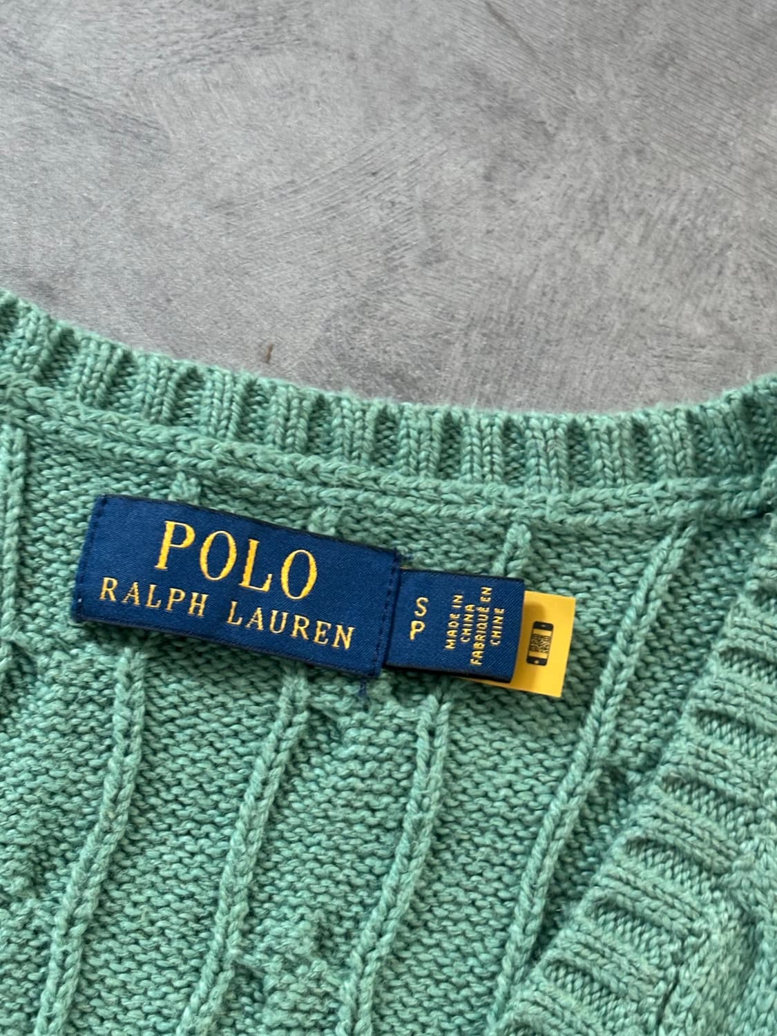 Polo 폴로 랄프로렌 신형라벨 민트컬러 니트 베스트 상품이미지5
