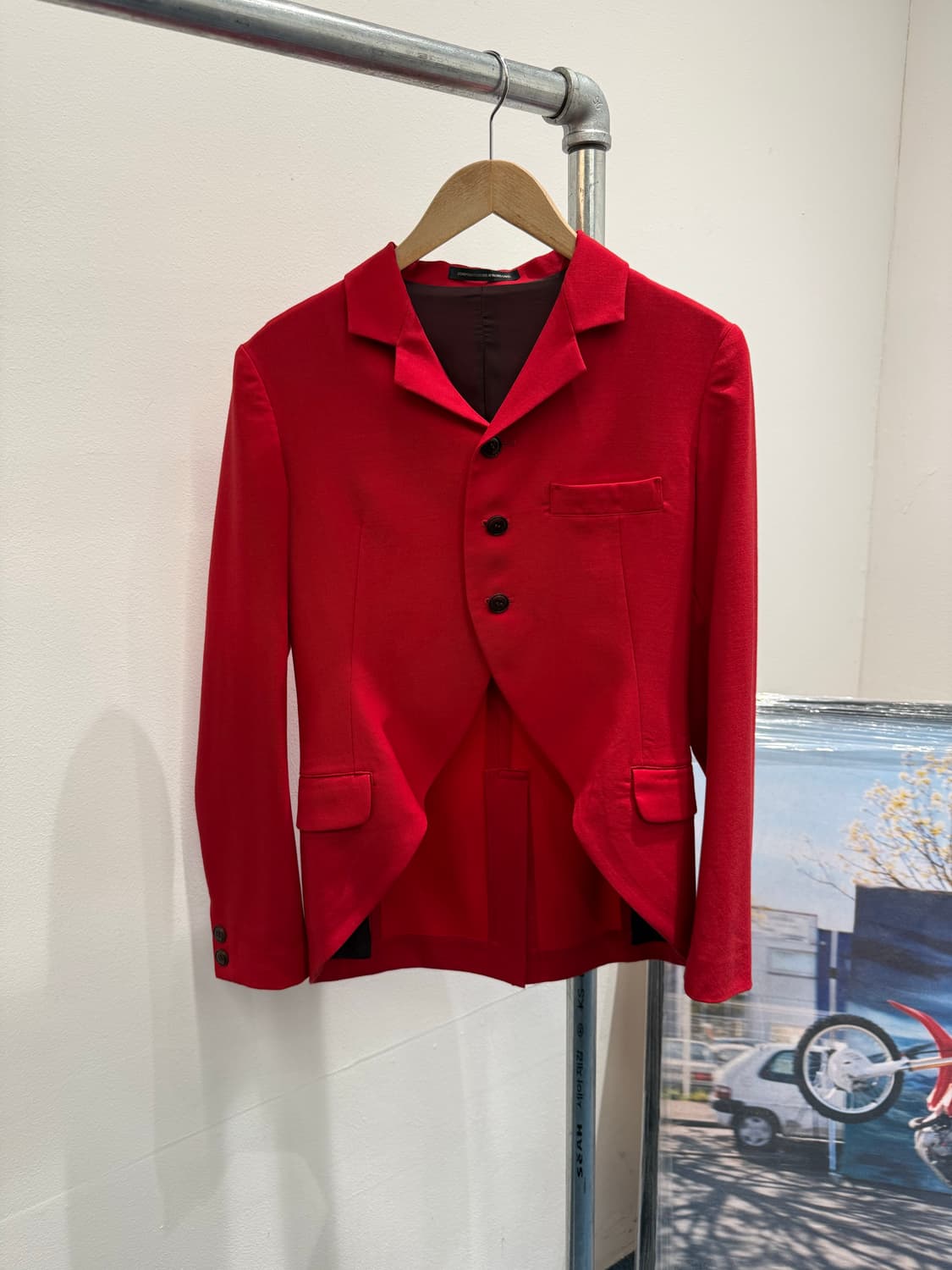 요지야마모토 사선컷팅 자켓 상품이미지1