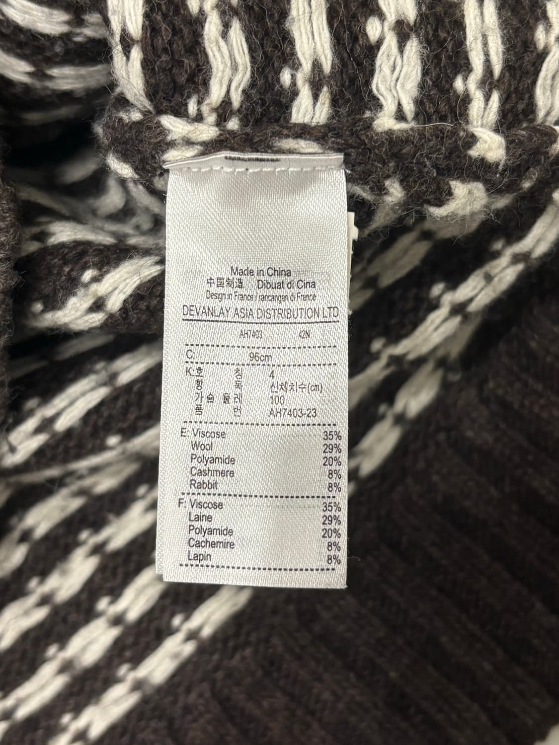 lacoste vintage v-neck knitwear 상품이미지4