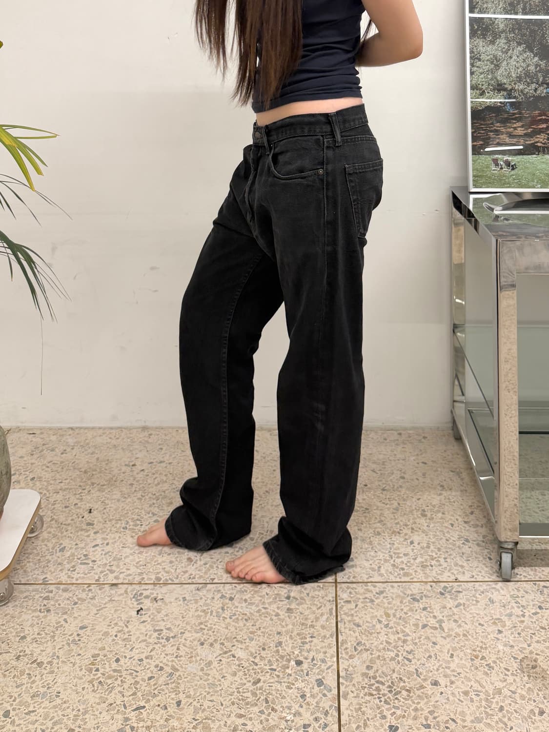 리바이스 505 레귤러 스트레이트 블랙 상품이미지3