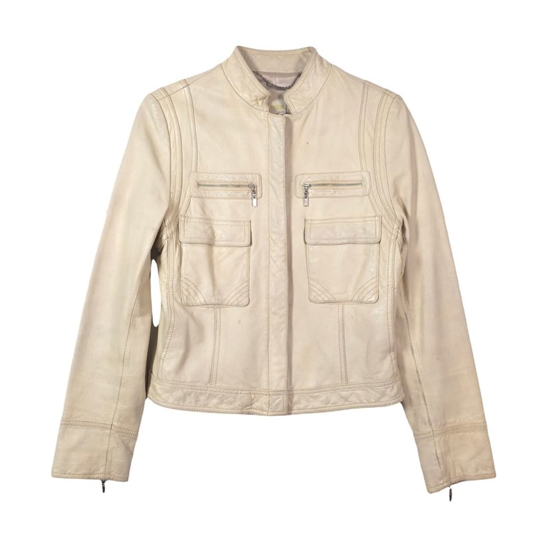 YK038 아카이브 하이넥 양가죽 자켓 상품이미지1