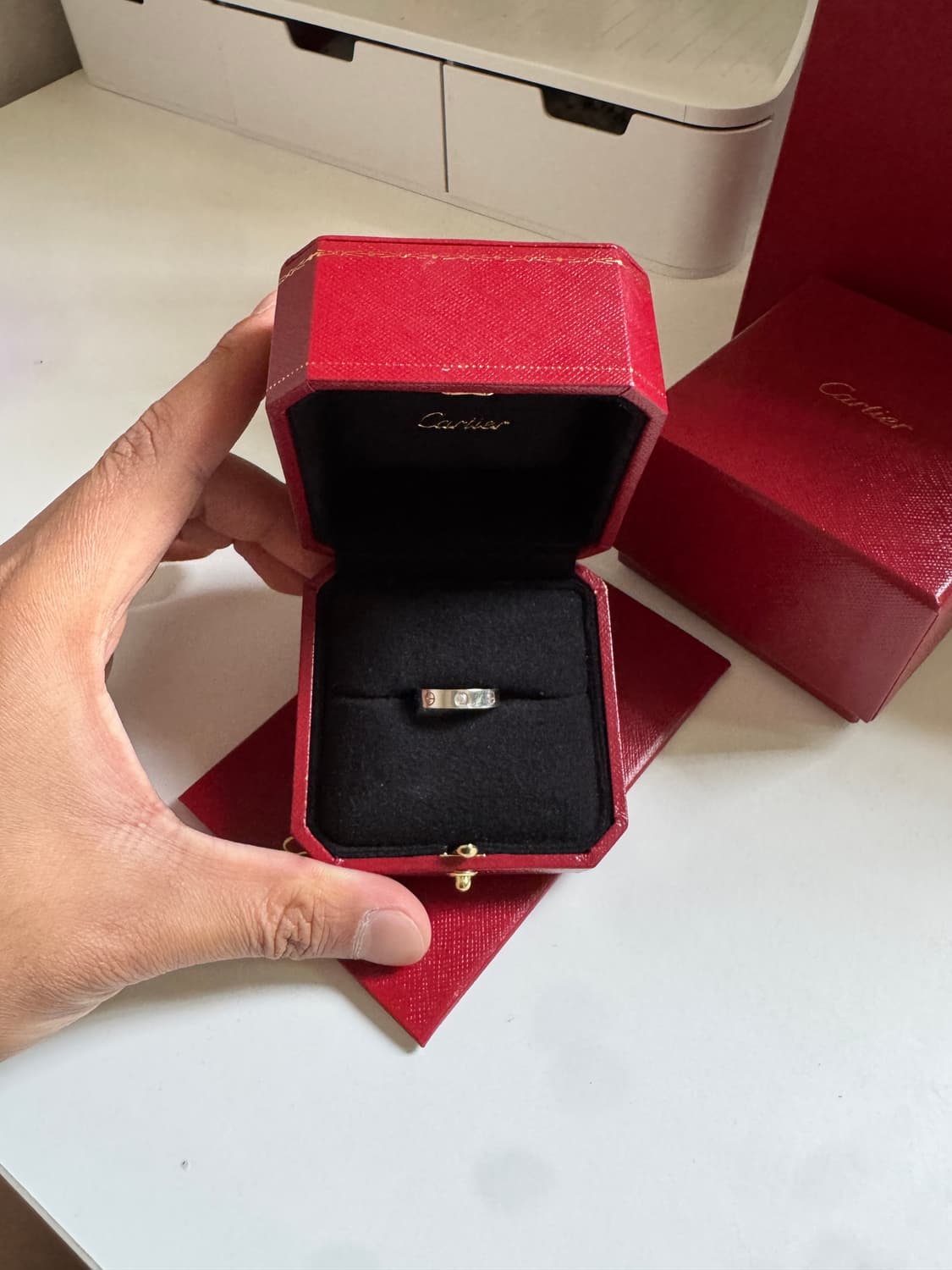 까르띠에 러브링 다이아 제품 풀구성 판매 상품이미지3