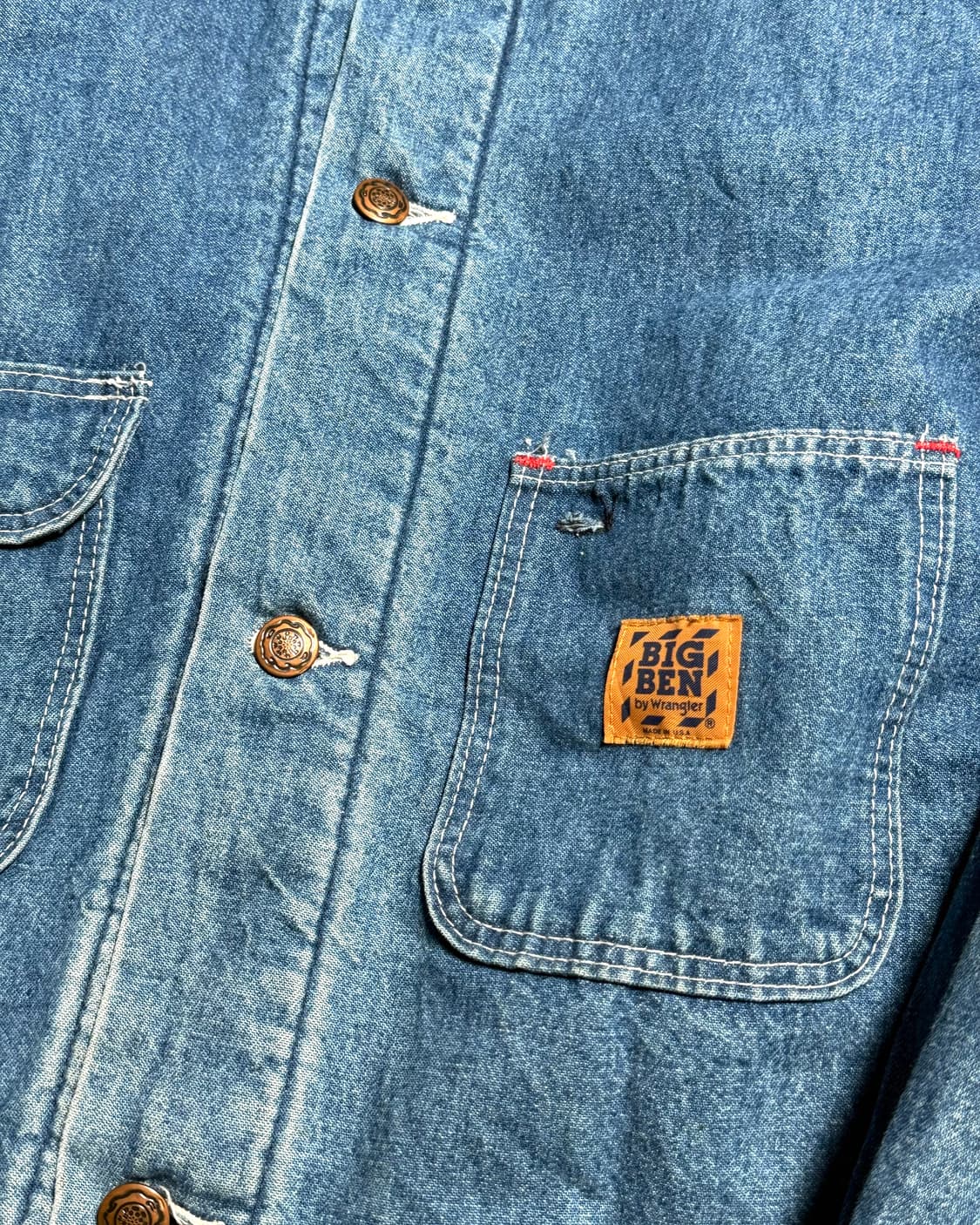 70-80‘s 빅밴 by 랭글러 블랑캣 라인드 데님 초어 자켓 40 상품이미지3