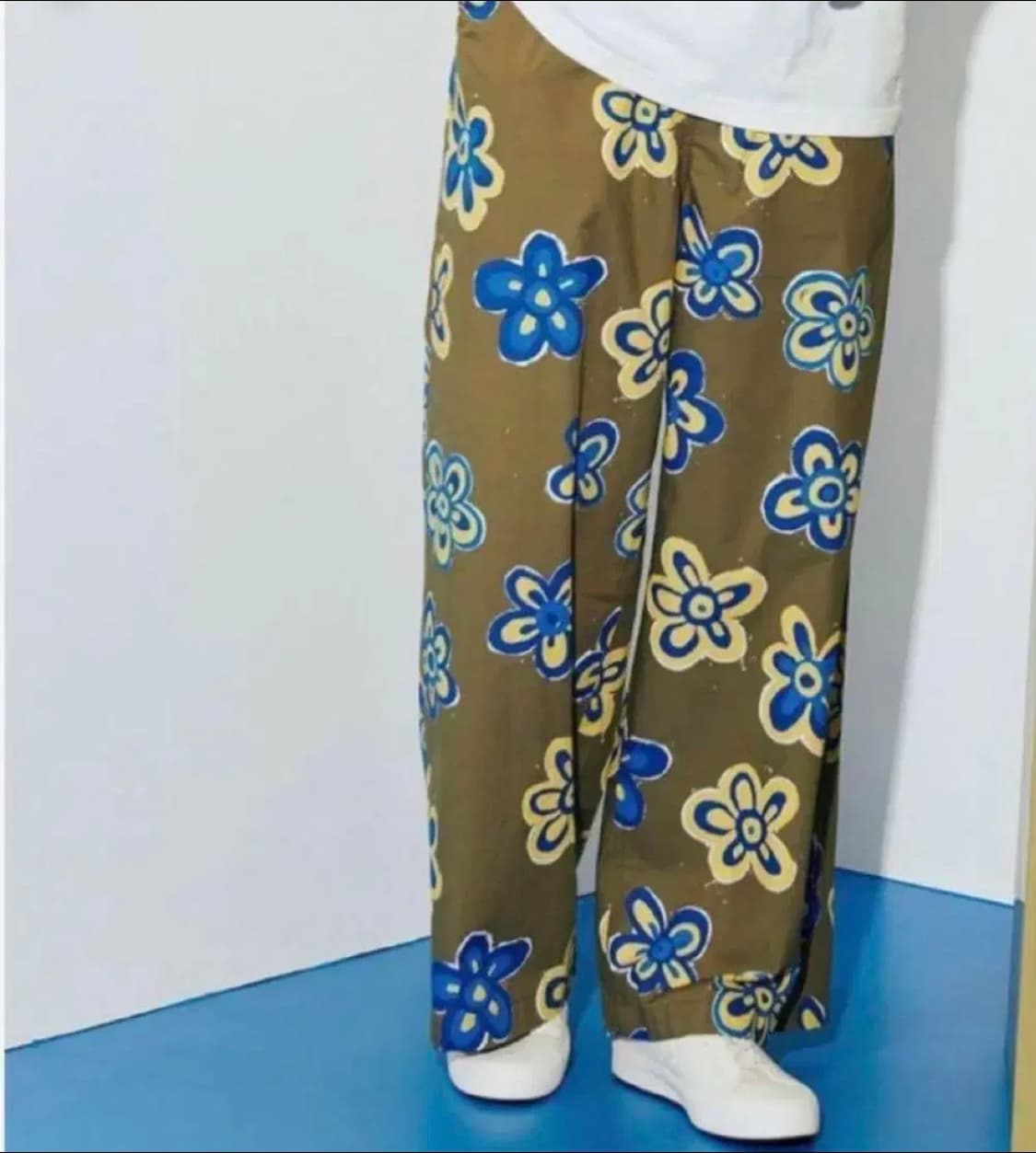 [S]유니클로x마르니 릴렉스드 와이드 플라워 팬츠 상품이미지2