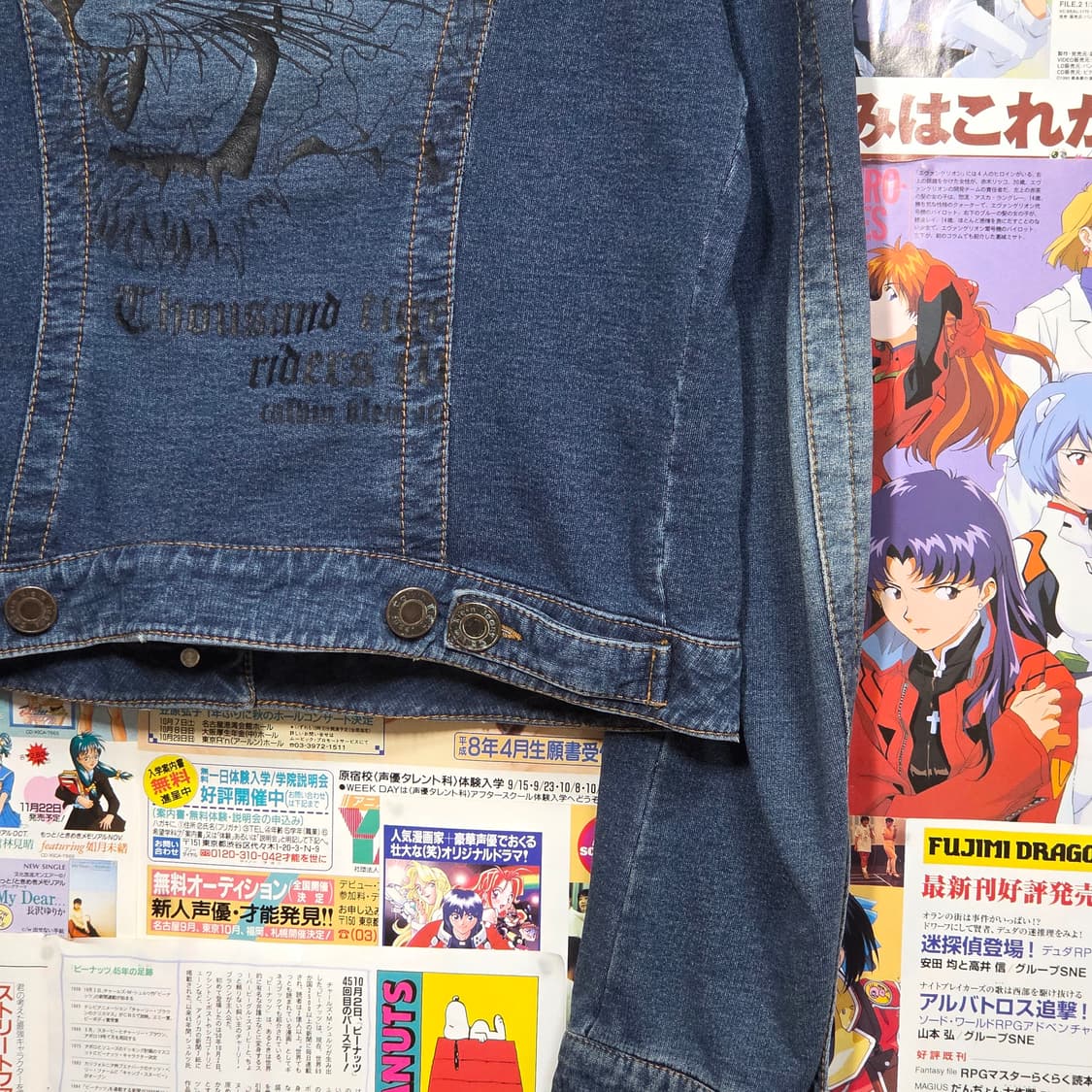 캘빈 클라인 백 프린팅 데님 자켓 상품이미지4