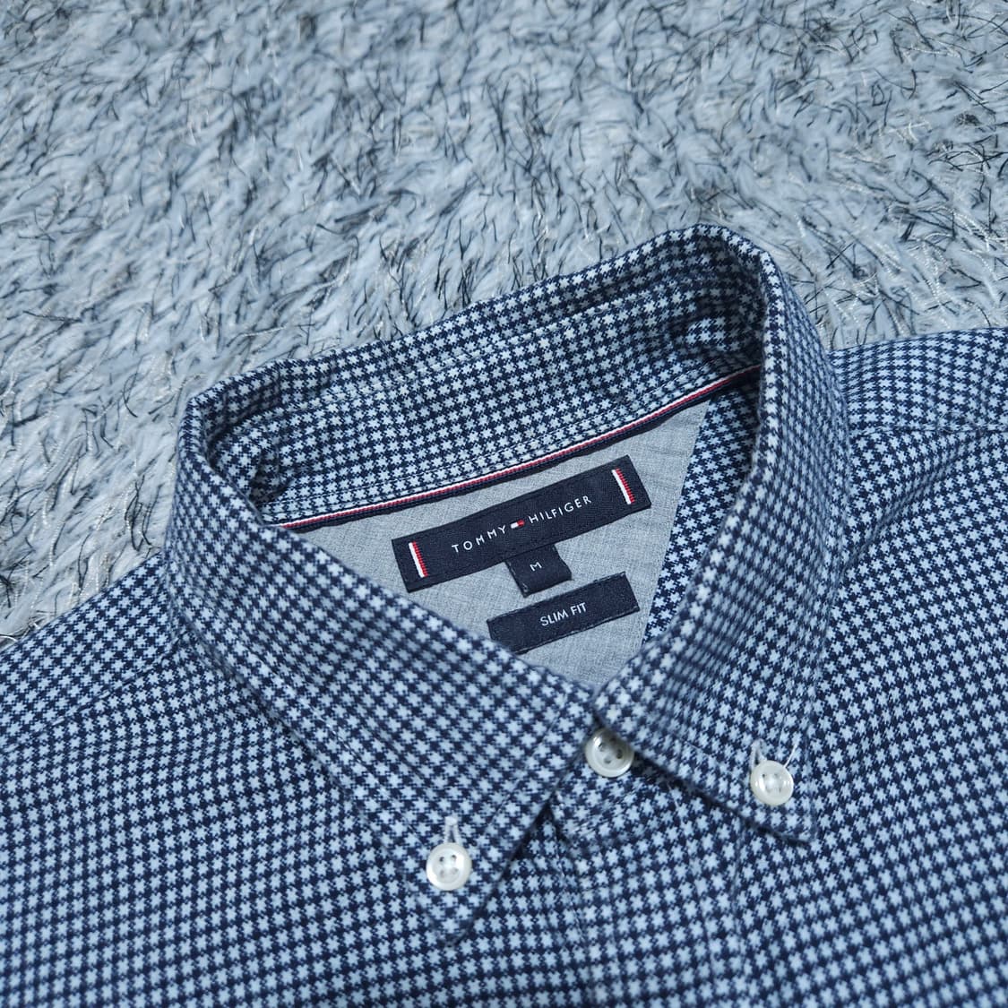 타미힐피거) M 남자 슬림핏 춘추 체크셔츠남방 / 왕눈이샵 상품이미지8