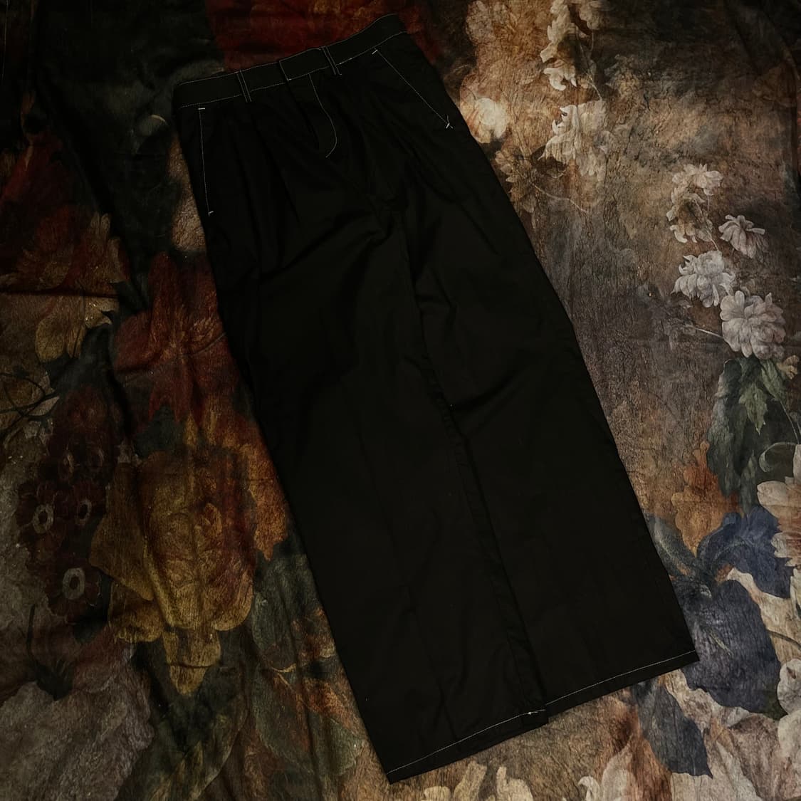 빈티지 CROP 스티치 와이드팬츠 S 상품이미지1