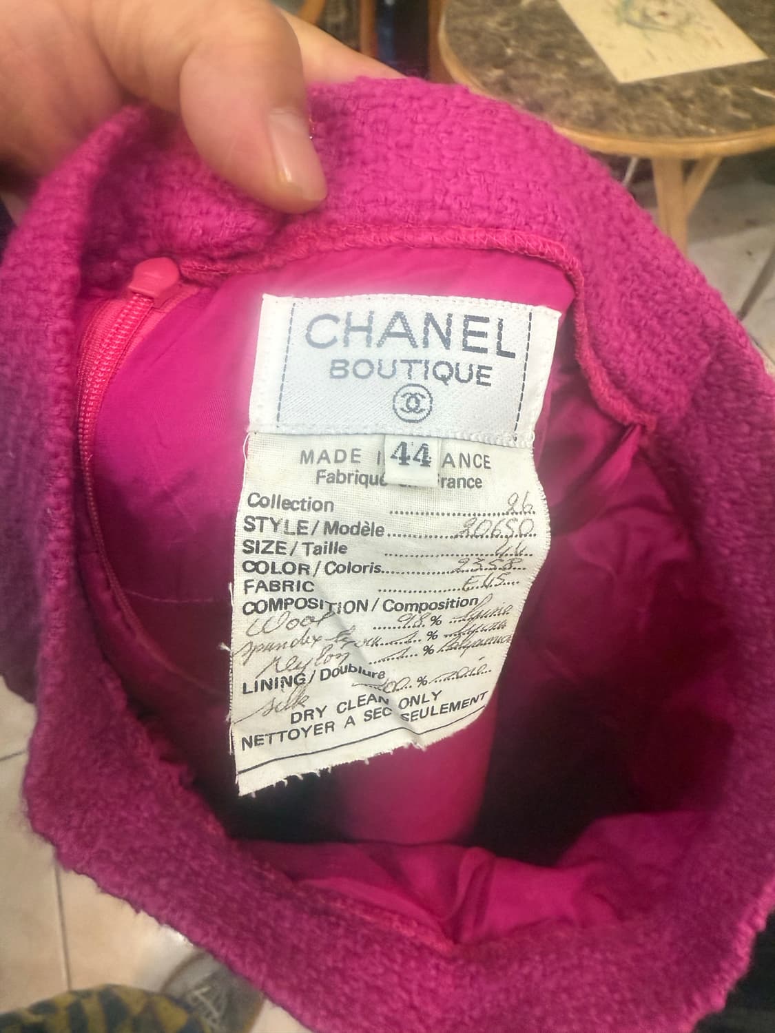 44/24 정품 샤넬 울 스커트 팝니다 상품이미지3