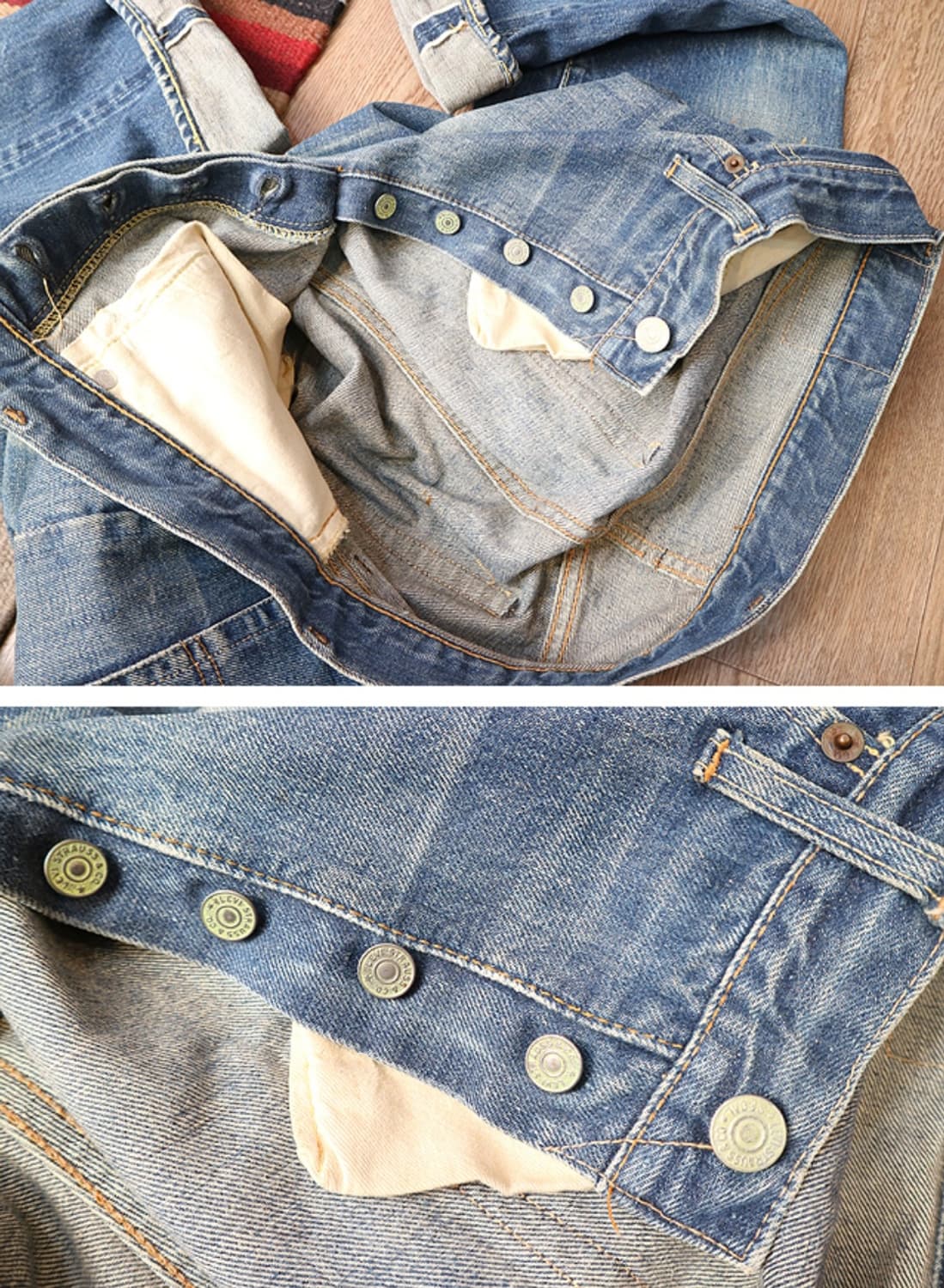 미국산 60S LEVIS 60년대 리바이스 501 빅E 셀비지 데님
 상품이미지7