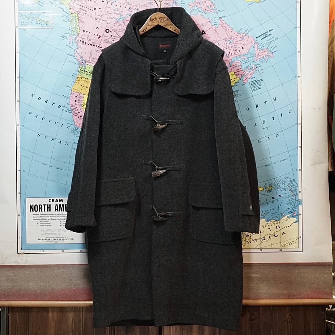 Brompton 런던 헤링본 더플코트 상품이미지1