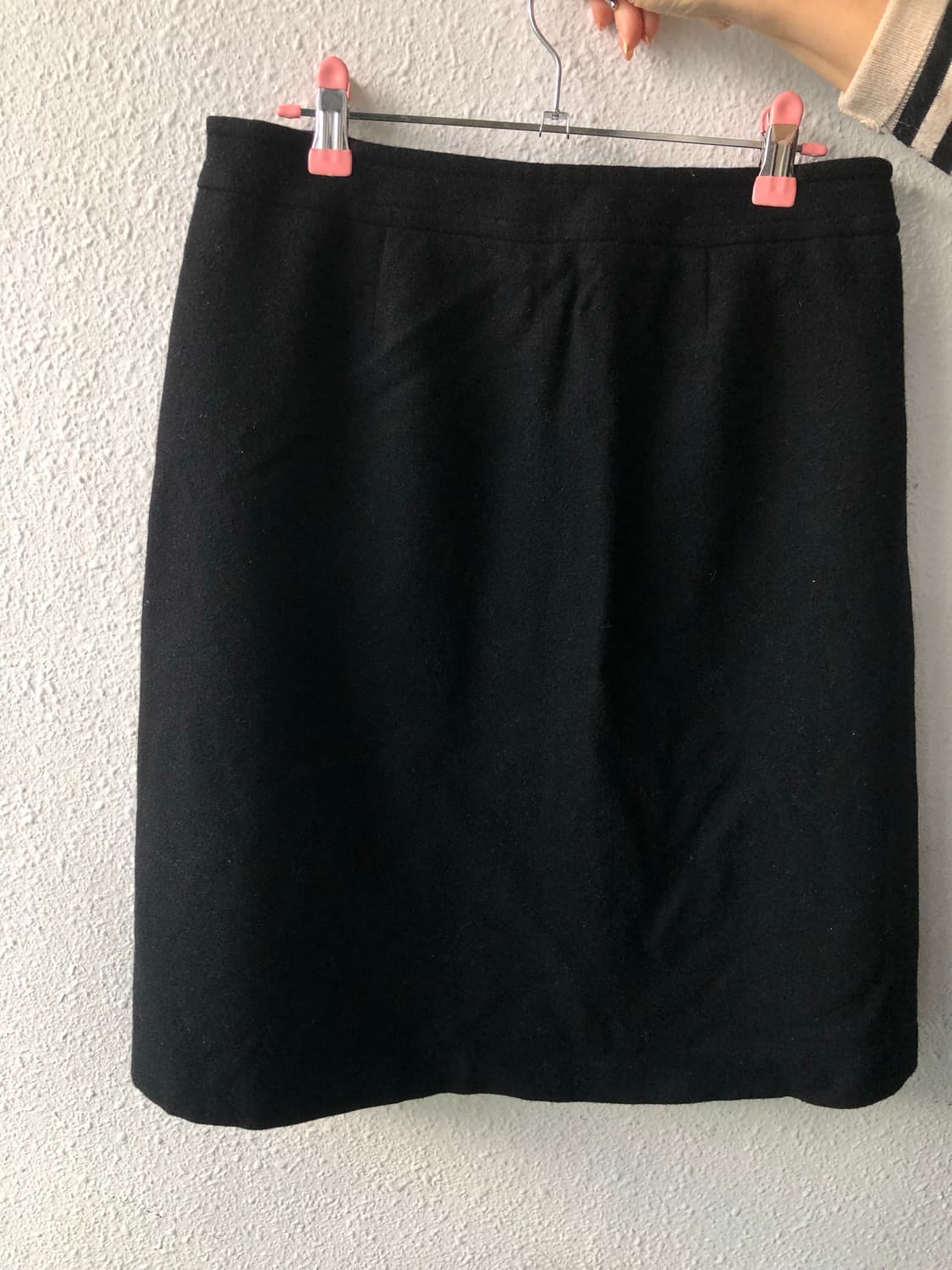 니트 미디스커트 블랙 상품이미지3