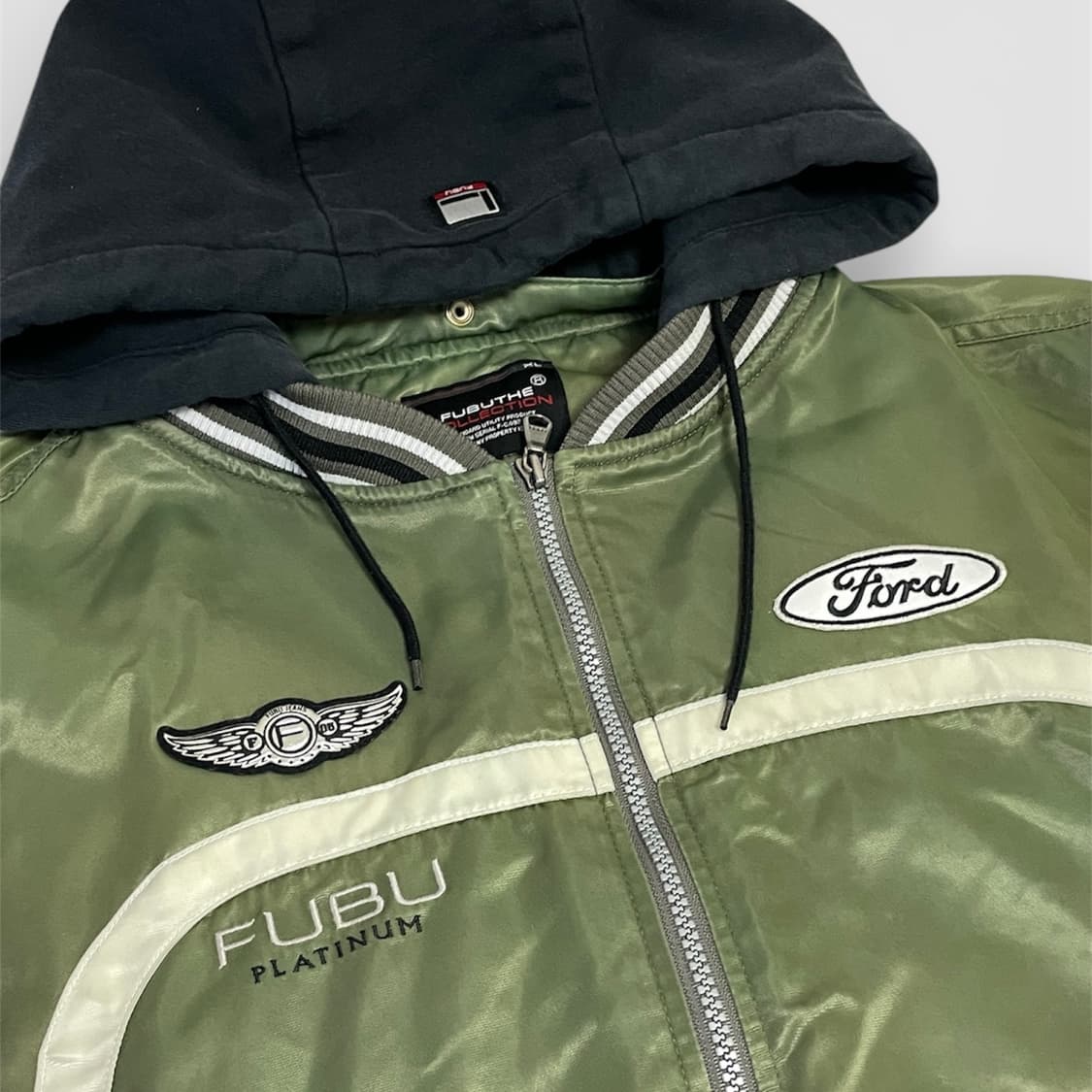 [FUBU] 후부 포드 콜라보 레이싱 자켓 카키 점퍼 상품이미지3